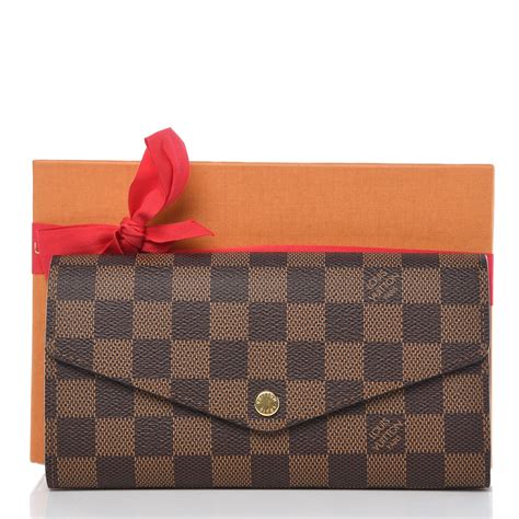 louis vuitton sarah wallet damier ebene